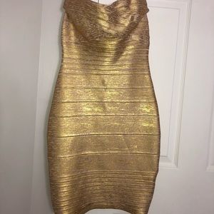 Gold BodyCon dress